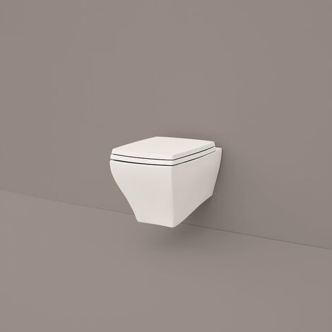 Geberit ICON vaso sospeso RIMFREE® con sedile slim ammortizzato e sgancio  rapido, colore bianco finitura lucido 500.809.00.1