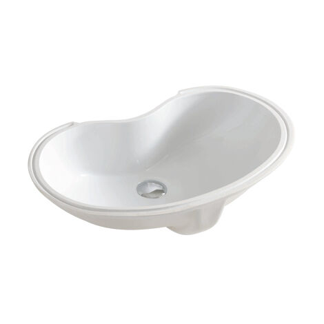 Lavabo Idea incasso sottopiano cm. 60x37 in ceramica bianco