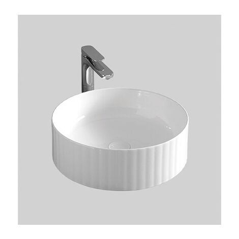 Lavabo Millerighe appoggio cm. 44 salvaspazio senza foro in