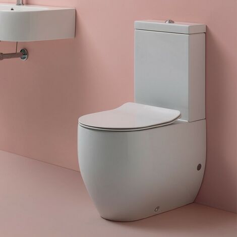 Sanitari Flo monoblocco con sedile avvolgente standard cm. 60x36 (1/2)