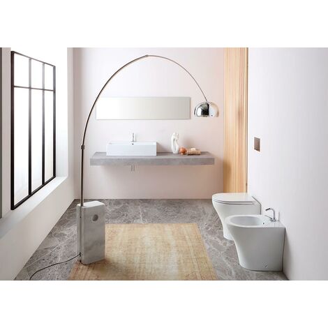 Sanitari Next filomuro salvaspazio senza brida cm. 50x36 con