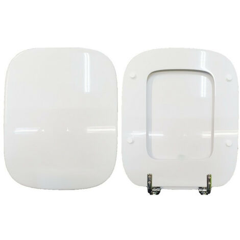 Copriwater Dolomite Rio compatibile in poliestere bianco