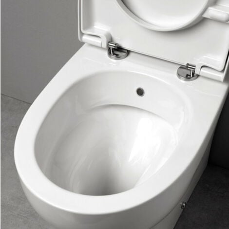 Water/bidet Pratica filomuro cm. 54,5x34 bianco lucido di