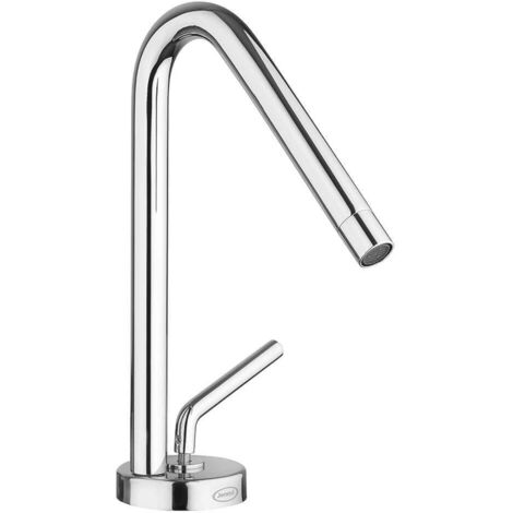 Miscelatore monocomando lavabo cromo lucido – Altezza 24 cm – Attacco standard G 3/8'' – Flessibili inclusi – Jacuzzi (1/2)