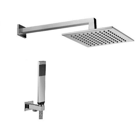 Composizione Syncro con soffione 20x20, braccio doccia da 35 e