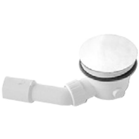 Piletta con sifone per piatto doccia diametro 90 mm tappo bianco