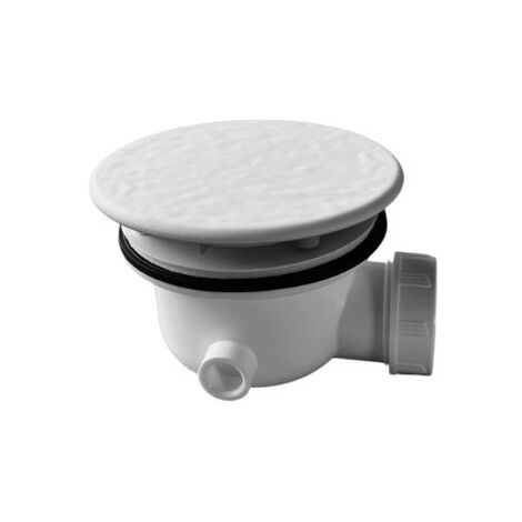 Piletta con sifone per piatto doccia 90 mm con tappo in ceramica