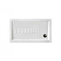 Piatto doccia 80x140 h.5,5 in ceramica bianco lucido Ito di