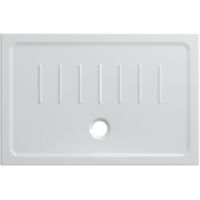 Piatto doccia 80x120 h.4,5 in ceramica bianco lucido Docciaviva