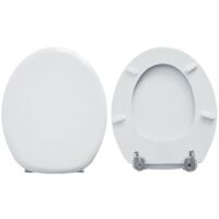 Copriwater Gravena Tris compatibile in poliestere bianco