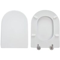 Copriwater Azzurra Thin sospeso compatibile in poliestere bianco