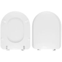 Copriwater Hidra Onda compatibile in poliestere bianco