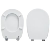 Copriwater Gravena Rhonda compatibile in poliestere bianco