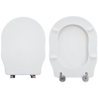 Copriwater Hidra Ellade compatibile in poliestere bianco
