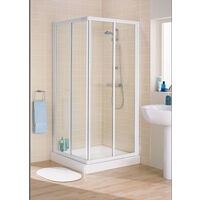 Box doccia Smeralda in cristallo 3 mm. trasparente cm. 80x80