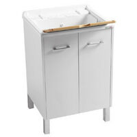 Lavapanni Domestica 60x50 completo bianco con piedini di Colavene