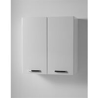 Pensile Eko sospeso 58x37 a 2 ante con 1 ripiano mobile bianco