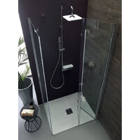 Box doccia TPS35 in cristallo 6 mm trasparente 90x90 con profilo