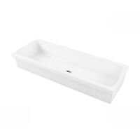Lavello a canale Community cm. 120x45xh20 bianco lucido di