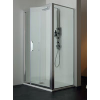 Box doccia FPSL60 cristallo 6 mm satinato 65x90 con profilo cromo
