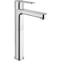 Miscelatore lavabo tipo alto Jacuzzi rubinetteria Eolo ottone cromato per piletta clic clac 0E000493JA00