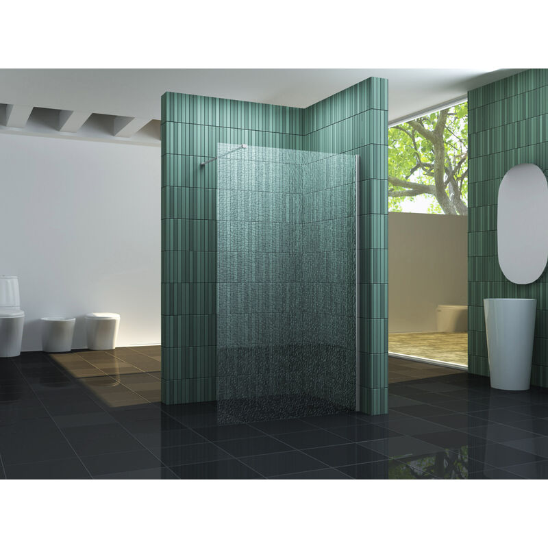 12 mm Duschwand FREE-CRUSHED 140 x 200 cm