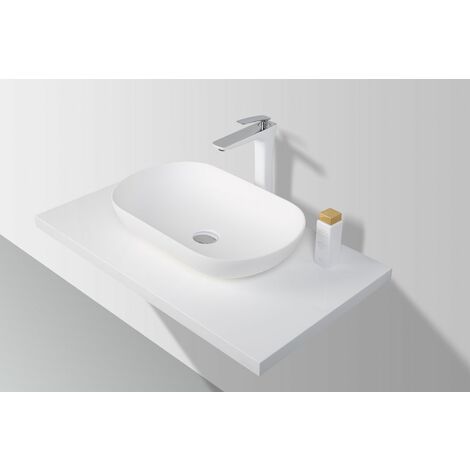 SLIM - DESIGN Mineralguss Aufsatzwaschtisch WT-2361