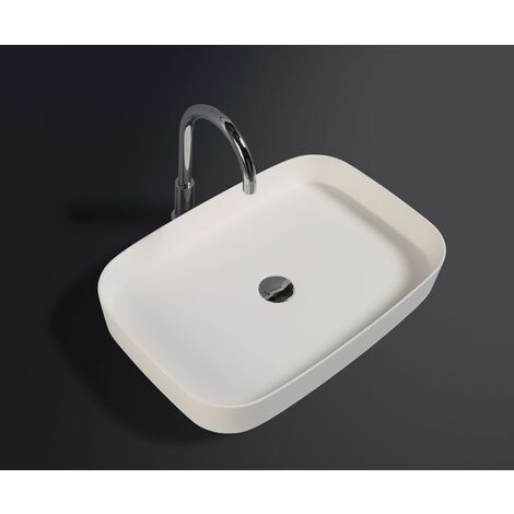 SLIM - DESIGN Mineralguss Aufsatzwaschtisch WT-2367