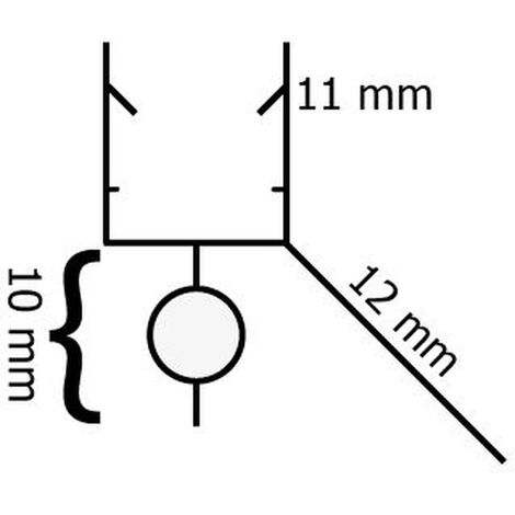 6-8 mm Duschdichtung für Duschtrennwände IX-2 (100 cm)
