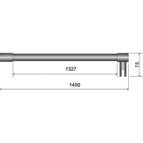 Haltestange für Duschwand FREE in 140 cm