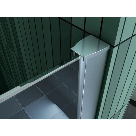 10 mm Spiegelglas Duschtrennwand FREE-MIRROR 100 x 200 cm