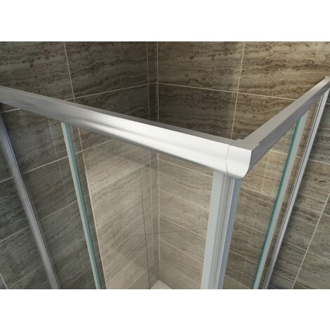 Duschkabine JUNISO-Q 80 x 80 x 190 cm ohne Duschtasse