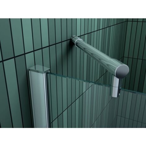 U-Duschkabine CONFINO 80 x 80 x 195 cm ohne Duschtasse