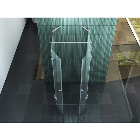 U-Duschkabine CONFINO 90 x 90 x 195 cm ohne Duschtasse