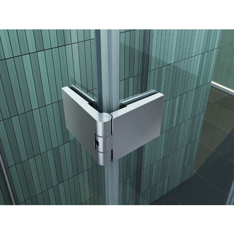 U-Duschkabine CONFINO 90 x 90 x 195 cm ohne Duschtasse