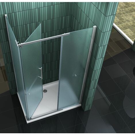 Duschkabine ELLIPTO 120 x 90 x 195 cm ohne Duschtasse