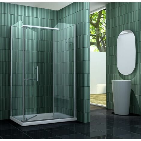 Duschkabine ENCO 120 x 90 x 195 cm ohne Duschtasse