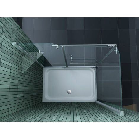 Duschkabine ENCO 120 x 90 x 195 cm ohne Duschtasse