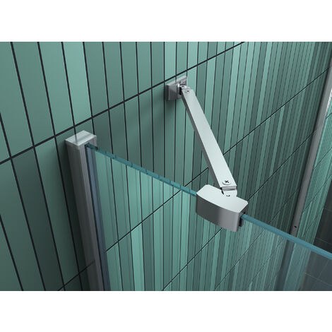 U-Duschkabine VENUS 120 (Tür) x 80 (Fix) x 195 cm