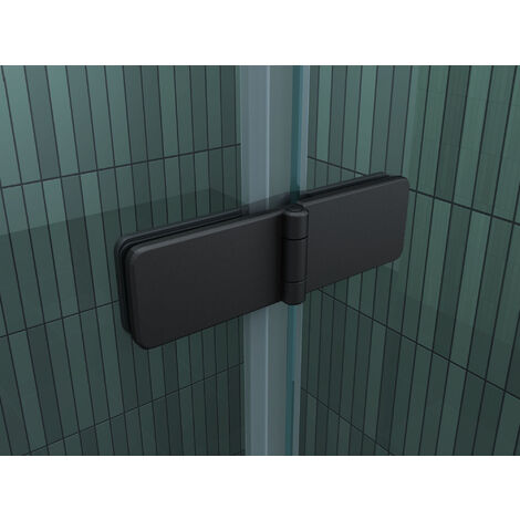 Duschtrennwand TWO - schwarz (Badewanne)
