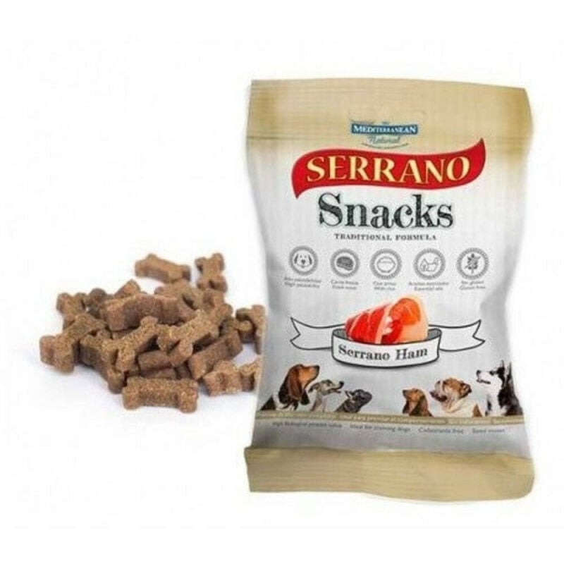 Mediterranean Natural Snacks serrano para perros 100 pack of 1