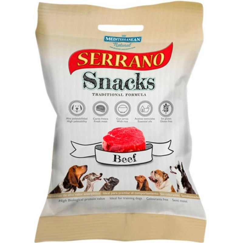 Mediterranean Natural Snacks serrano para perros buey 100 1