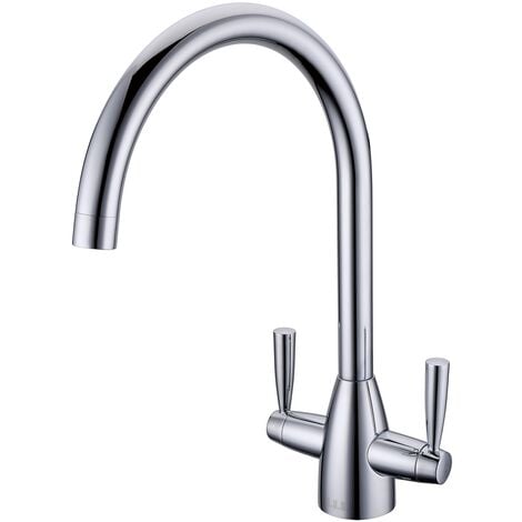 Scott & James - Danti Dual Handle Kitchen Mixer Tap - Chrome - Chrome