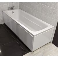 Siena Bathrooms - Siena 1800 x 700 Reinforced Single End Bath - White - White