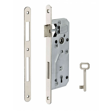 Thirard – Serrure électrique encastrable pour porte intérieure – Entraxe 90mm – Coffre acier embouti – Pêne alliage zingué – Demi-tour réversible