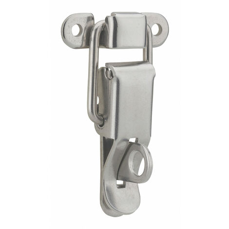 Thirard – Fermeture à levier cadenassable en inox 54mm – Crochet robuste pour meubles – Zingué pour protection contre la corrosion