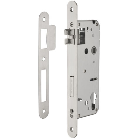 Thirard – Serrure monopoint encastrée INTELOCK 50mm axe 85mm – Pêne en acier inoxydable – Carré réversible 8mm – Fonction urgence (1/2)