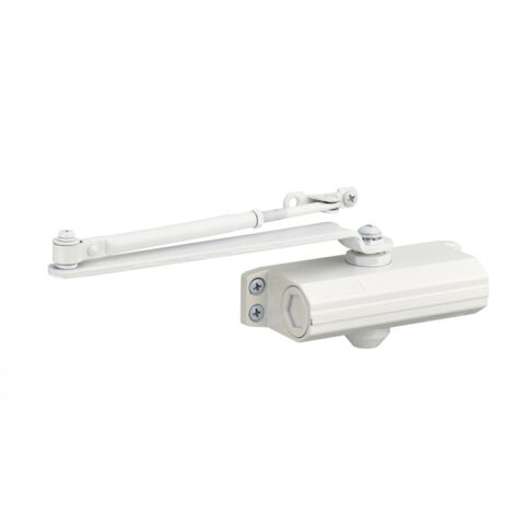 Ferme-porte hydraulique réversible blanc force 3 (1/4)