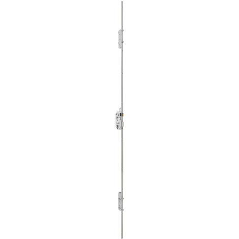 Thirard – Serrure électrique 5 points NF A2P – Boîtier à 2 x 2 pênes ronds – Têtière 2040 x 18 mm – Carré 7 mm – Mécanisme à deux tours (1/3)
