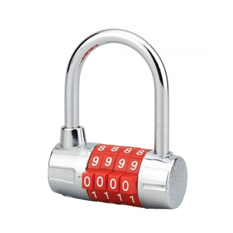 Thirard – Cadenas à combinaison 4 chiffres – Corps alliage monobloc – Anse acier cémenté nickelé – Verrouillage par bille acier – 10 000 combinaisons possibles